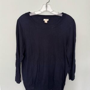 J. Crew Women's Black Top Sz M